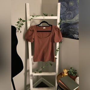 Aritzia Puff Sleeve Awe T-Shirt
